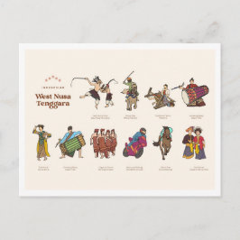 Cartão Postal West Nusa Tenggara Indonesia Travel