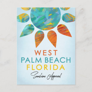 Cartão Postal West Palm Beach, Florida Sunshine Viagem