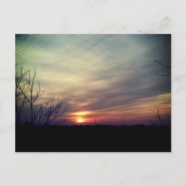 Cartão Postal West Texas sunrise (Frente)
