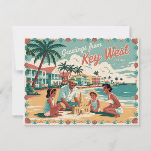 Cartão postal West Vintage Key   Saudações de