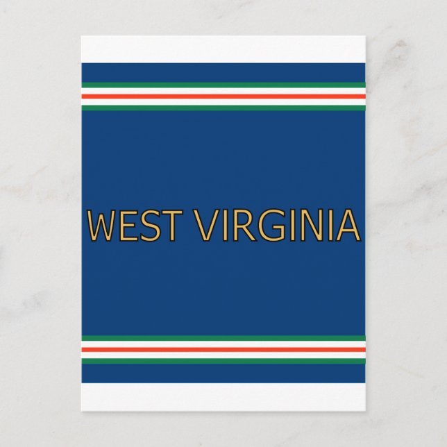 Cartão postal West Virginia (Frente)