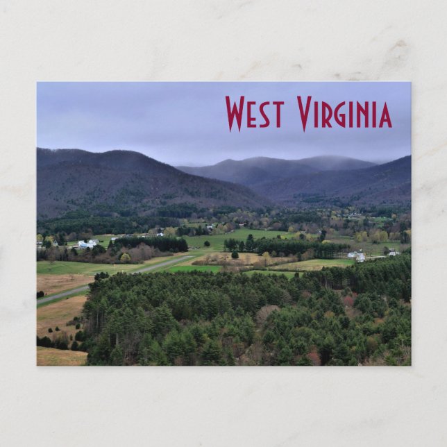 Cartão Postal West Virginia Postcard Green Bank (Frente)