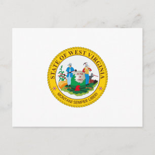 Cartão Postal West Virginia State Seal