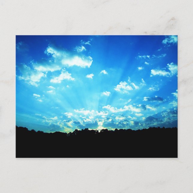 Cartão Postal West Virginia Sunrise Blue (Frente)