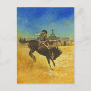 Cartão Postal Western Book Cover illustration Postcard