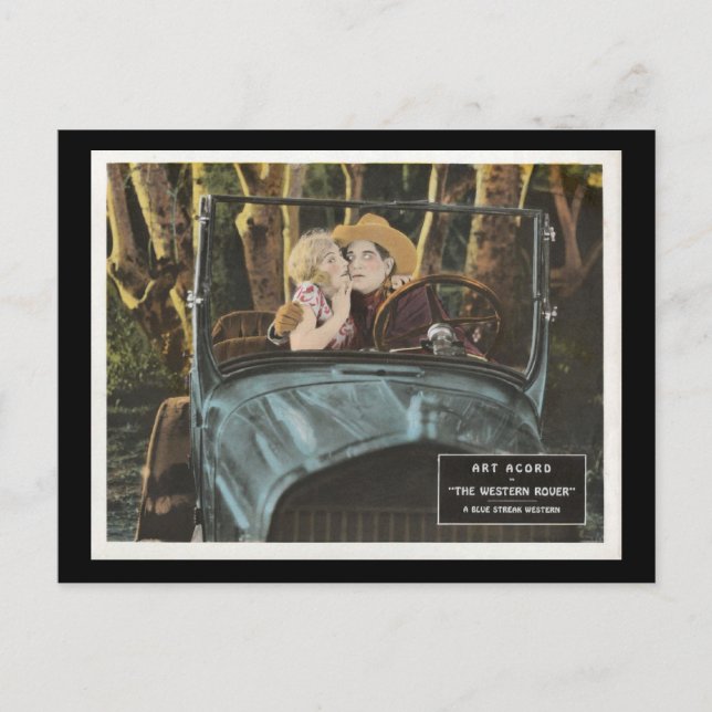 Cartão Postal Western Rover Silent Film 1927 (Frente)