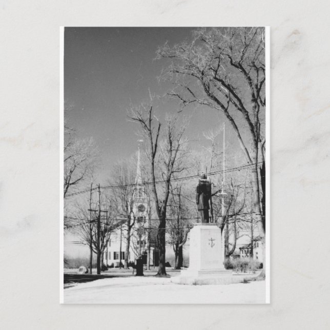 Cartão Postal Westford Mãe. Foto em preto e branco 1972 (Frente)