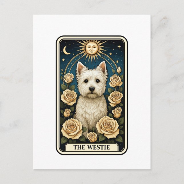 Cartão Postal Westie (Frente)