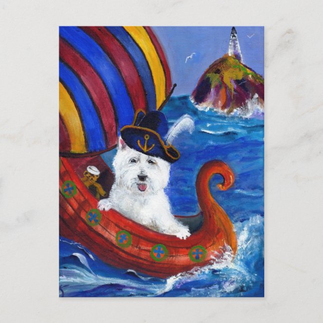 Cartão Postal Westie Postcard (Frente)