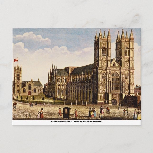 Cartão Postal Westminster Abbey (Frente)