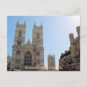 Cartão postal Westminster Abbey London Reino Unido