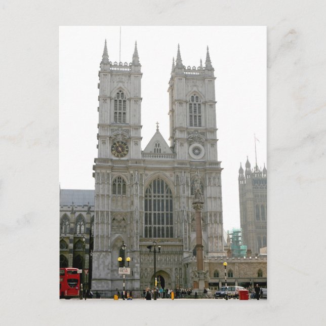 Cartão Postal Westminster Abbey, Londres (Frente)