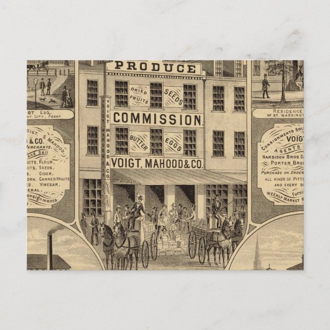 Cartão Postal Westmoreland County, Pensilvânia (Frente)