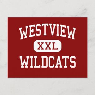 Cartão Postal Westview - Wildcats - High - Portland Oregon