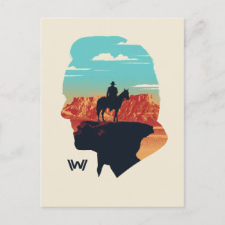 Cartão Postal Westworld | Ford Silhouette Of Man in Black