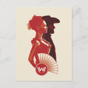 Cartão Postal Westworld Maeve & Hector Stencil Portrait