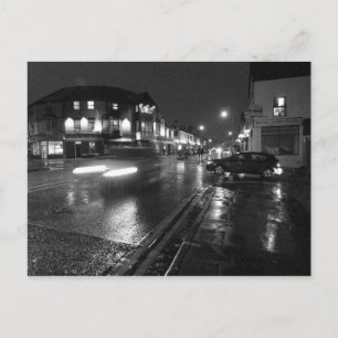 Cartão Postal Wet Evening, Salisbury Road Cardiff (3)