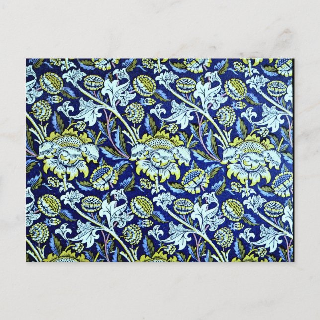 Cartão Postal Wey, padrão de colheita de William Morris (Frente)