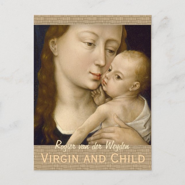 Cartão postal Weyden Virgin e Child CC0668 (Frente)