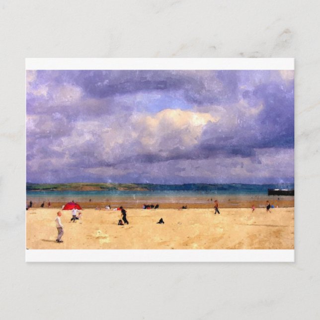 Cartão Postal Weymouth Beach (Frente)