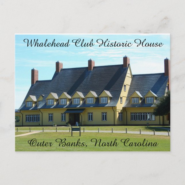 Cartão Postal Whalehead Club Postcard (Frente)