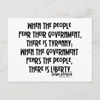 Cartão Postal What is Tyranny...?