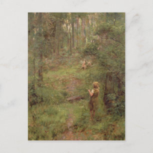 Cartão Postal What the Little Girl Saw in the Bush, 1904