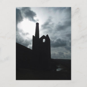Cartão Postal Wheal Coates Tin Mine Ruins Cornwall Inglaterra