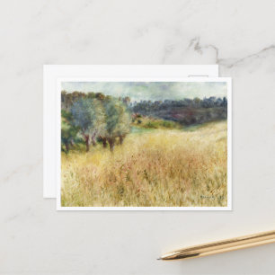 Cartão Postal Wheatfield por Auguste Renoir