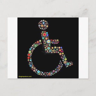 Cartão Postal wheelchair_funky_zazzle.jpeg