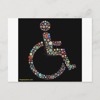 Cartão Postal wheelchair_funky_zazzle.jpeg