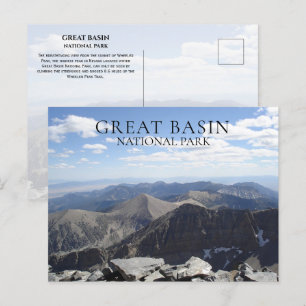 Cartão Postal Wheeler Peak Summit View Excelente Basin NP, Nevad