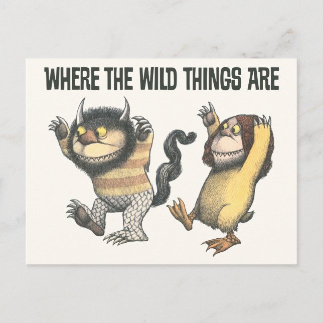 Cartão Postal Where the Wild Things Are | Two Wild Things (Frente)
