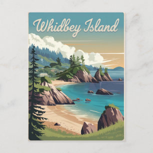 Cartão Postal Whidbey Island Vintage