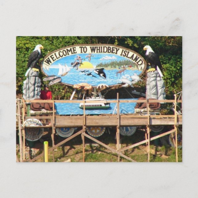 Cartão Postal Whidbey Island Welcome (Frente)