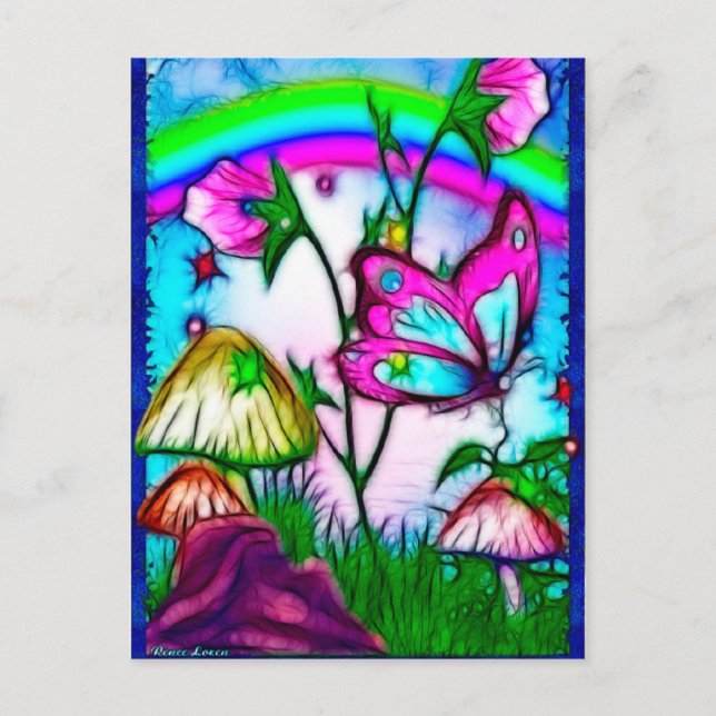 Cartão Postal Whimseys Fantasy Art (Frente)