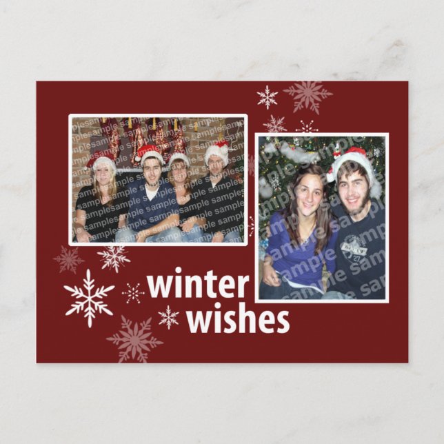 Cartão Postal Whimsic Winter Wish (Frente)