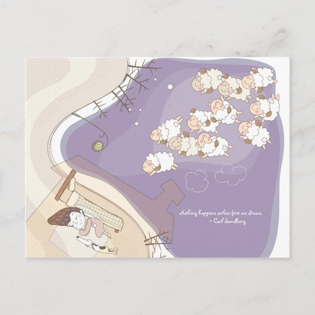 Cartão Postal Whimsical Dreamscape 3 (Frente)