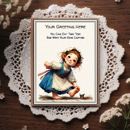 Cartão Postal Whimsical Everyday Sentiment Storybook Art  