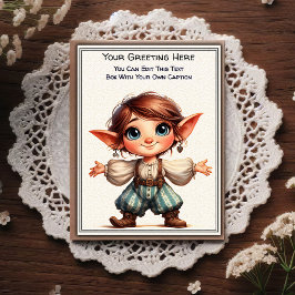 Cartão Postal Whimsical Everyday Sentiment Storybook Art  