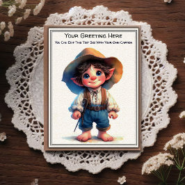 Cartão Postal Whimsical Everyday Sentiment Storybook Art  