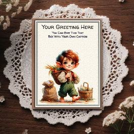 Cartão Postal Whimsical Everyday Sentiment Storybook Art  