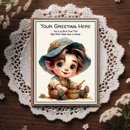 Cartão Postal Whimsical Everyday Sentiment Storybook Art  