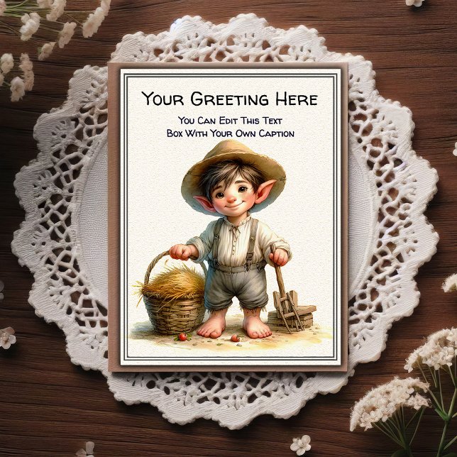 Cartão Postal Whimsical Everyday Sentiment Storybook Art   (Criador carregado)