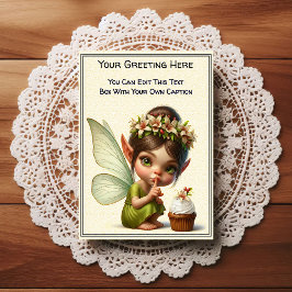Cartão Postal Whimsical Everyday Sentiment Storybook Fairy