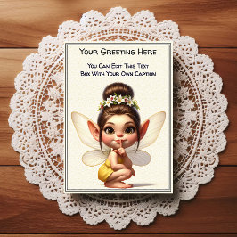 Cartão Postal Whimsical Everyday Sentiment Storybook Fairy