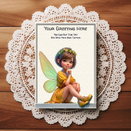 Cartão Postal Whimsical Everyday Sentiment Storybook Fairy