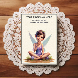 Cartão Postal Whimsical Everyday Sentiment Storybook Fairy