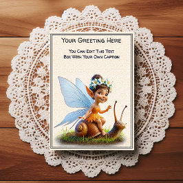 Cartão Postal Whimsical Everyday Sentiment Storybook Fairy
