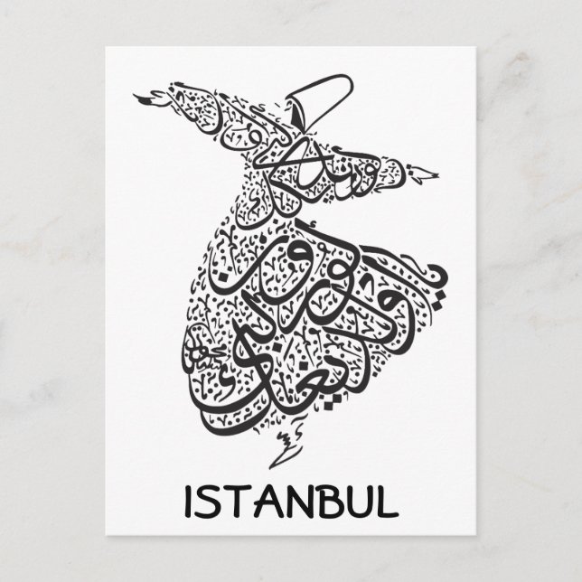 Cartão Postal Whirling Dervish (Frente)